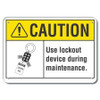 LYLE LCU3-0103-NP_14x10 CAUTION SIGN 14 W 10 H 0.055 THICK