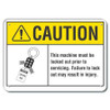 LYLE LCU3-0101-NP_14x10 CAUTION SIGN 14 W 10 H 0.055 THICK