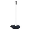 RETRACTA-BELT 335PWH-RCV BELT BARRIER RCVR. POST WHITE CAST IRON