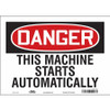 CONDOR USA INC 478U29 SAFETY SIGN 14 W 10 H 0.004 THICKNESS