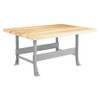 DIVERSIFIED WOODCRAFTS, INC. WBML2-0V WORK STATION MAPLE METAL FRAME 28 D