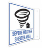 LYLE LCFL-0030-NA_8x8 EMERGENCY SIGN,8 IN X 8 IN,ALUMINUM