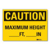 LYLE LCU3-0321-ED_10x7 CAUTION SIGN 10 W 7 H 0.004 THICKNESS