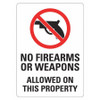 LYLE LCU1-0096-RA_10x14 SECURITY SIGN 10 W 14 H 0.040 THICKNESS