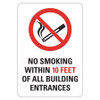 LYLE LCU1-0039-NP_7x10 NO SMOKING SIGN 7 W 10 H 0.055 THICK