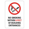 LYLE LCU1-0040-RA_7x10 NO SMOKING SIGN 7 W 10 H 0.040 THICK