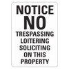 LYLE LCU1-0159-RA_10x14 NO TRESPASSING SIGN 10 W 14 H