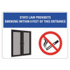 LYLE LCU1-2006-ED_10x7 NO SMOKING SIGN 10 W 7 H 0.004 THICK