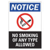 LYLE LCU1-0028-NP_7x10 NO SMOKING SIGN 7 W 10 H 0.055 THICK