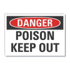 LYLE LCU4-0377-ED_14x10 DANGER SIGN 14 W 10 H 0.004 THICKNESS