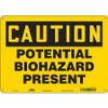 CONDOR USA INC 447X13 BIOHAZARD SIGN 14 W 10 H 0.032 THICK