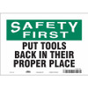CONDOR USA INC 469A42 SAFETY SIGN 10 7 0.004 THICKNESS