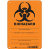 CONDOR USA INC 447W83 BIOHAZARD SIGN 7 W 10 H 0.032 THICK