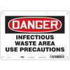CONDOR USA INC 447X28 BIOHAZARD SIGN 10 W 7 H 0.004 THICK