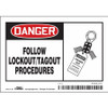 CONDOR USA INC 469L54 SAFETY SIGN 5 W 3-1/2 H 0.004 THICK