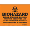 CONDOR USA INC 447W28 BIOHAZARD SIGN 14 W 10 H 0.004 THICK