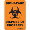 CONDOR USA INC 447W56 BIOHAZARD SIGN 7 W 10 H 0.055 THICK