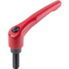 KIPP K0122.5A627X30 ADJUSTABLE HANDLE 5/8 -11 ZINC