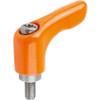 KIPP K0123.93A42X30 ADJUSTABLE HANDLE 3/8 -16 ZINC