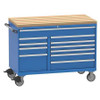 LISTA TSDW07C06-1102FL-M-BT-BRSH MOD DRWR CAB 42 H 11 DRWR BRIGHT BLUE