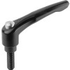 KIPP K0122.92A21X25 ADJUSTABLE HANDLE 1/4 -20 ZINC