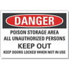 LYLE LCU4-0706-RD_5X3.5 DANGER SIGN 5 W X 3-1/2 H 0.001 THICK