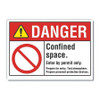 LYLE LCU4-0104-ND_5X3.5 DANGER SIGN 5 W X 3-1/2 H 0.001 THICK