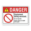LYLE LCU4-0105-RD_5X3.5 DANGER SIGN 5 W X 3-1/2 H 0.001 THICK