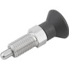 KIPP K0630.201903AJ SPRING PLUNGER 1/4 -28 STAINLESS STEEL