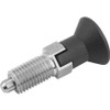 KIPP K0338.13903AJ SPRING PLUNGER 1/4 -28 STAINLESS STEEL