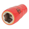 WIHA TOOLS 31338 INSULATED SOCKET 1/4 6 POINTS SAE