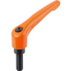 KIPP K0122.5A62X40 ADJUSTABLE HANDLE 5/8 -11 ZINC