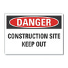 LYLE LCU4-0492-RD_5X3.5 DANGER SIGN 5 W X 3-1/2 H 0.001 THICK