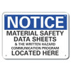 LYLE LCU5-0296-RA_10X7 RFLCT MSDS INFO NOTICE SIGN,7X10IN,ALUM
