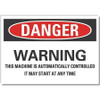 LYLE LCU4-0696-RD_10X7 DANGER SIGN 10 W X 7 H 0.001 THICK