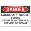 LYLE LCU4-0678-RD_7X5 DANGER SIGN 7 W X 5 H 0.001 THICK