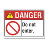 LYLE LCU4-0119-RD_10X7 DANGER SIGN 10 W X 7 H 0.001 THICK