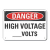 LYLE LCU4-0445-NP_10X7 DECAL DANGER HIGH VOLTAGE PLASTIC 10X7 