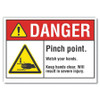 LYLE LCU4-0001-RD_5X3.5 DANGER SIGN 5 W X 3-1/2 H 0.001 THICK