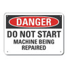 LYLE LCU4-0543-NA_14X10 ALUM DANGER DO NOT START 14 X10 