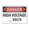 LYLE LCU4-0445-RD_14X10 REFL DECAL DANGER HIGH VOLTAGE 14 X10 