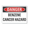LYLE LCU4-0442-RD_14X10 REFL DECAL DANGER BENZENE 14 X10 