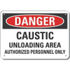 LYLE LCU4-0629-NP_10X7 DECAL DANGER CAUSTIC UNLOADING 10X7 