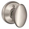 SCHLAGE F170 SIE 619 SINGLE DUMMY, SIENA KNOB, SATIN NICKEL