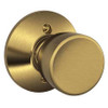 SCHLAGE F170 BEL 609 SINGLE DUMMY, BELL KNOB, ANTIQUE BRASS