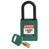 BRADY SPC ABSORBENTS NYL-GRN-38PL-KD NYLON PADLOCK GRN 38MM PL SHKL KD