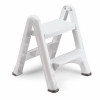 RUBBERMAID COMMERCIAL PRODUCTS 4209-03 WHT FOLDING 2-STEP STOOL, WHITE