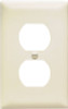 PASS & SEYMOUR TP8LACP10 WALL PLATE, DUPLEX OUTLET, ALMOND NYLON,