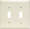 PASS & SEYMOUR TP2LACC30 ALMOND 2-TOGGLE OPENING NYLON WALL PLATE