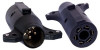 URIAH PRODUCTS UE726000 RV TRAILER CONNECTOR ADAPTER, 7-WAY TO 6